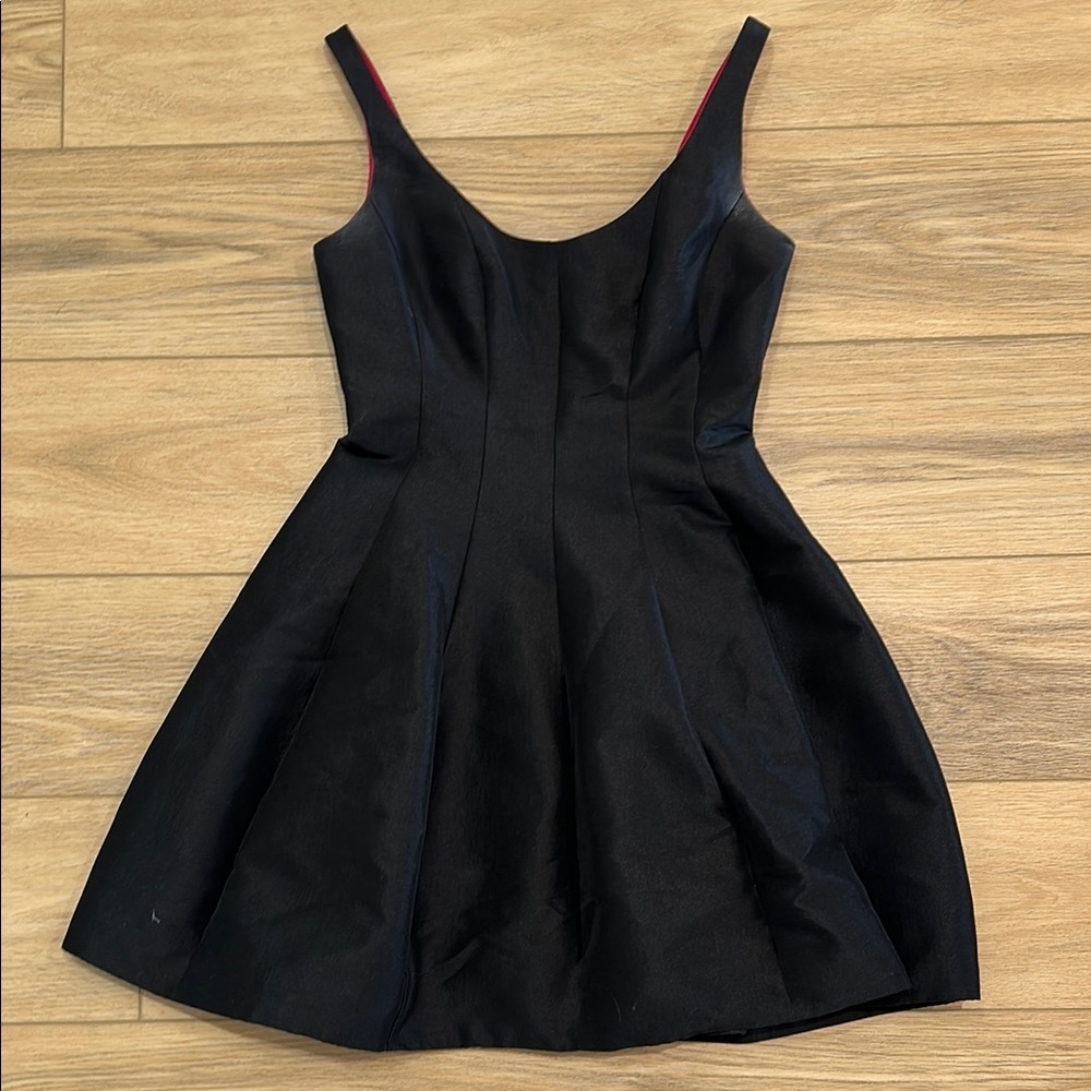 Betsy & Adam Elegant Black Mini Dress